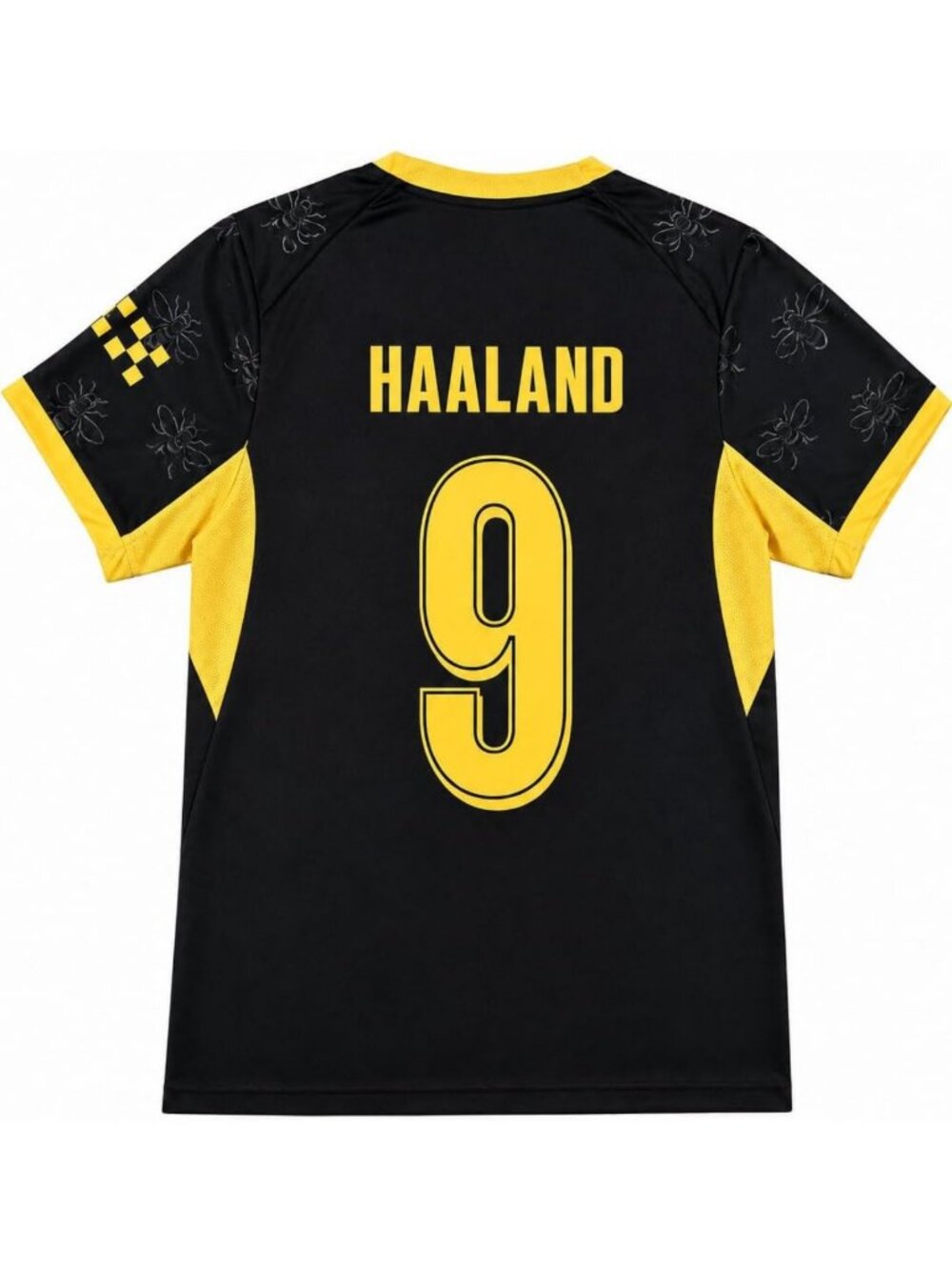 Men's Black Soccer Jersey - Size Large, Stylish Athletic Wear for Game Day